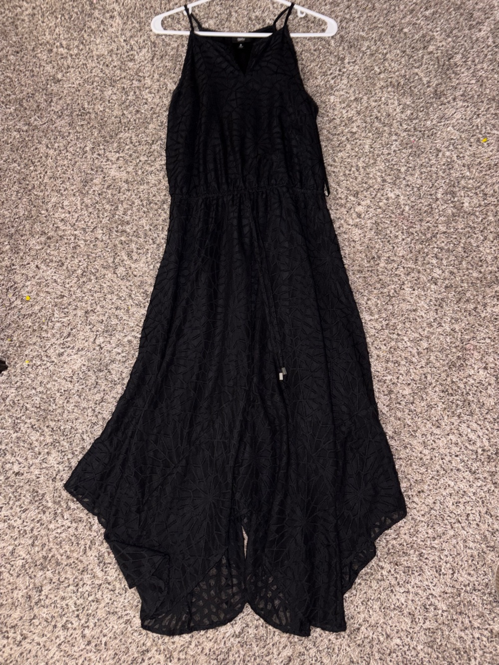 Worthington Black Maxi Skirt with Subtle Floral Texture